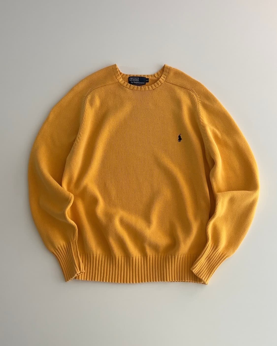 폴로 랄프로렌 옐로우 라운드넥 니트 100 상품이미지1