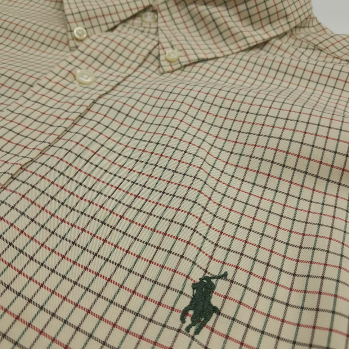 Co877 2XL 폴로 랄프로렌 클래식 마이크로체크 긴팔 셔츠 남방 상품이미지5
