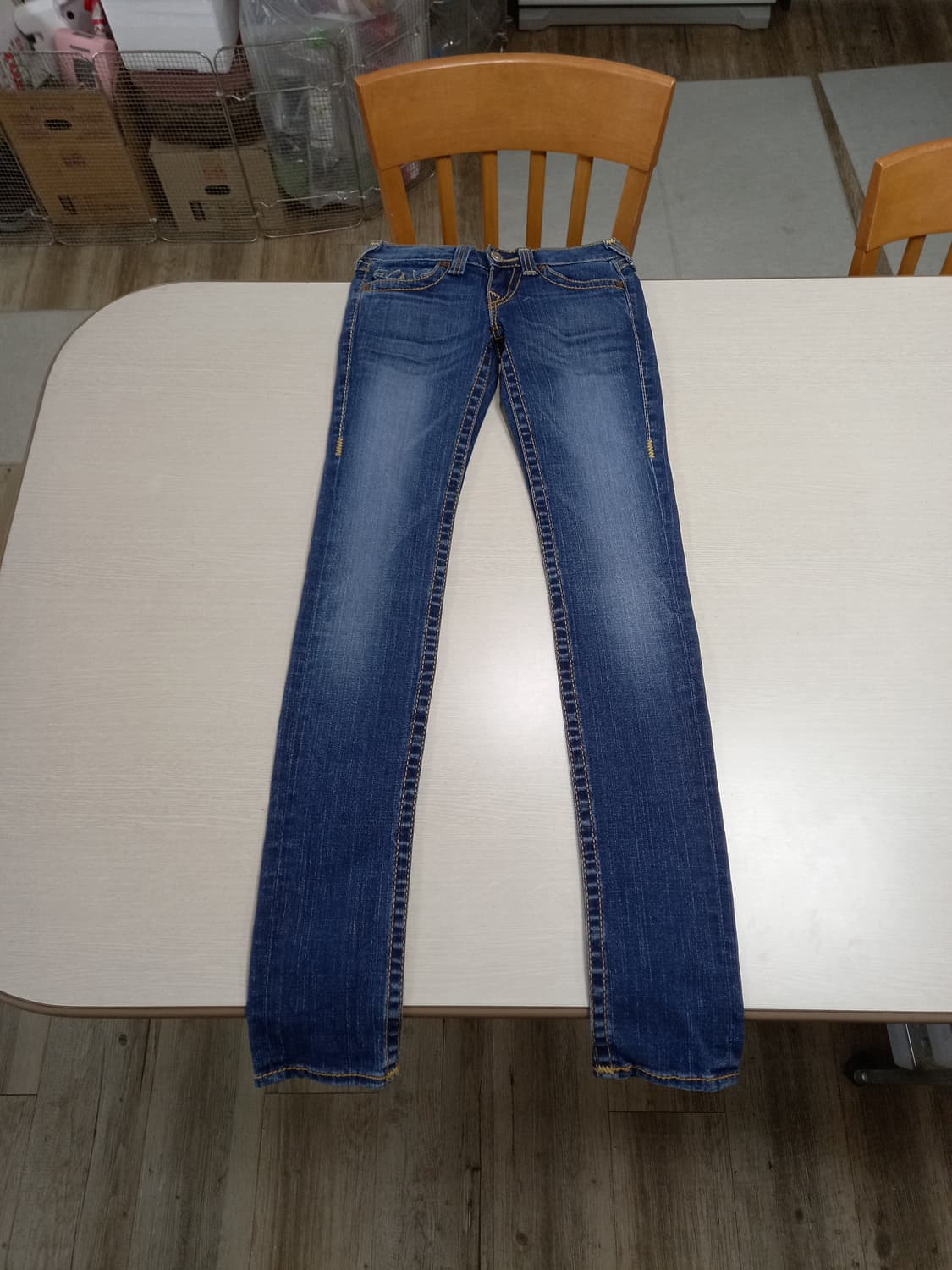 25 트루릴리젼 USA 골반 워싱 스판 슬림일자진 25-296 상품이미지1