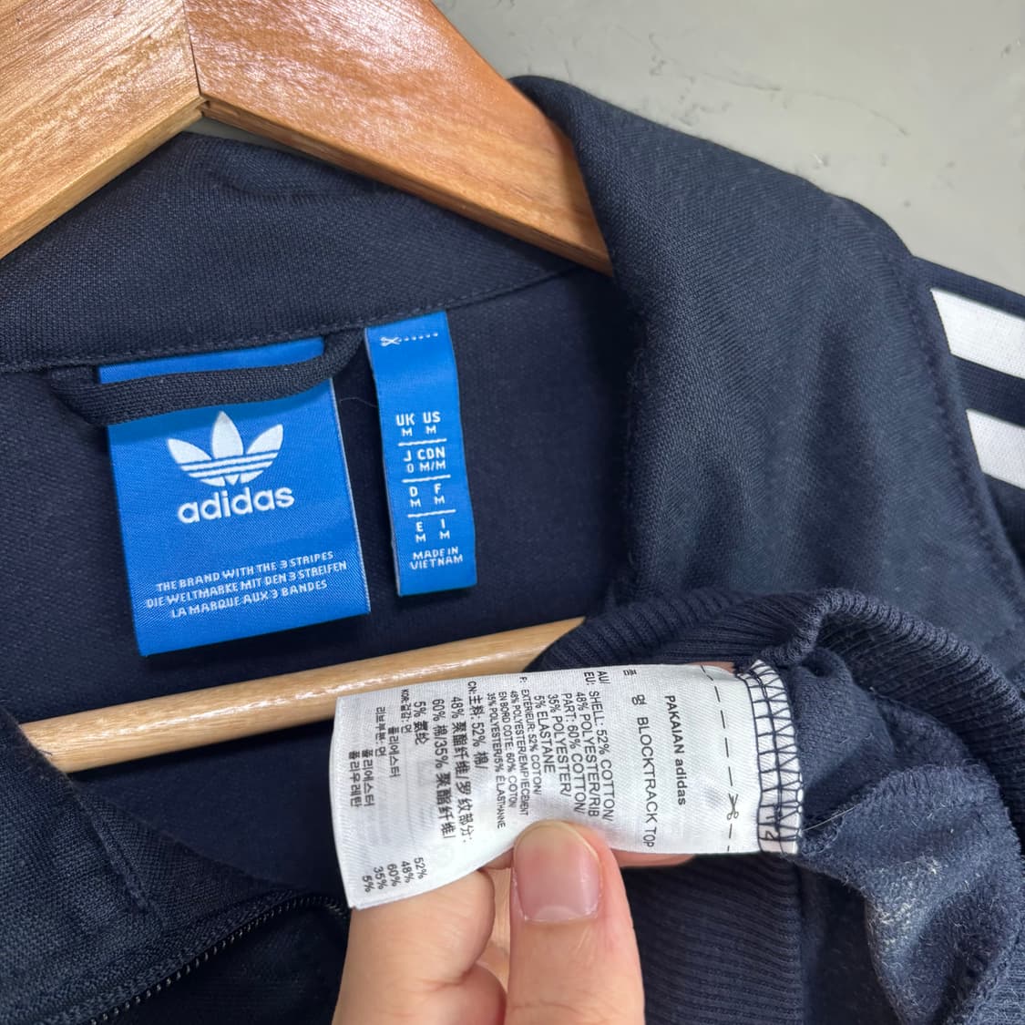 아디다스 베켄바우어 져지 트랙탑 네이비 화이트 상품이미지3