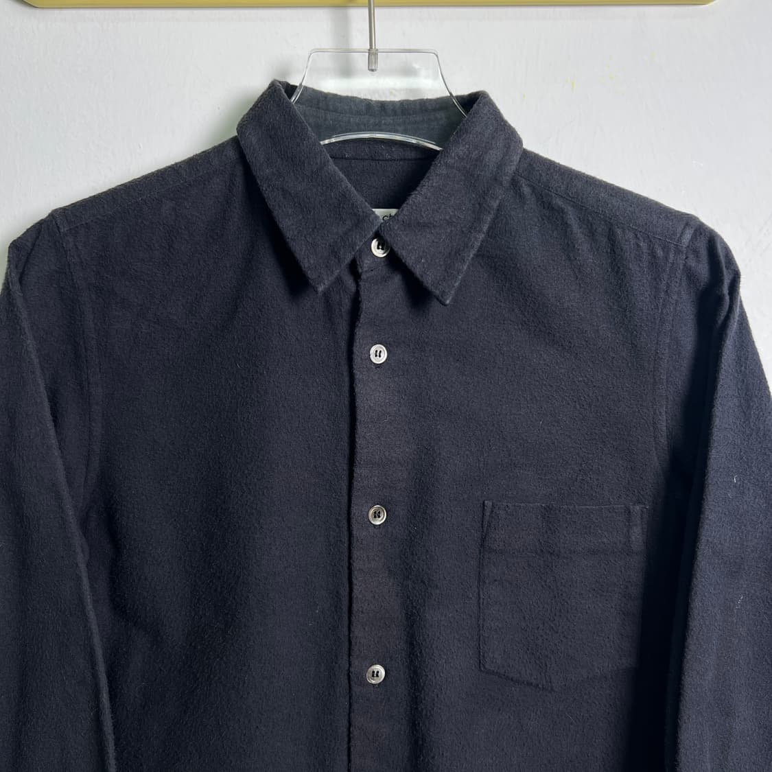 꼼데가르송 로브 드 샹브르 라인 울 셔츠 S 상품이미지4