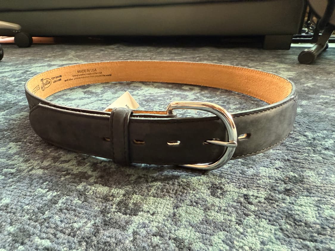 Made in USA 웨스턴 스웨이드 벨트 34-36 상품이미지1