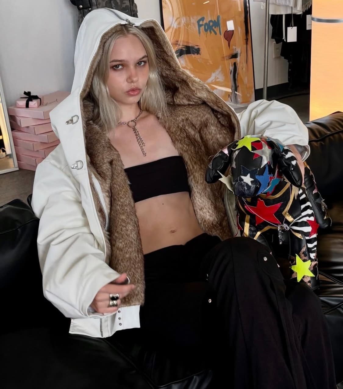 yeel 퍼자켓 SHAWL FUR JACKET 상품이미지2