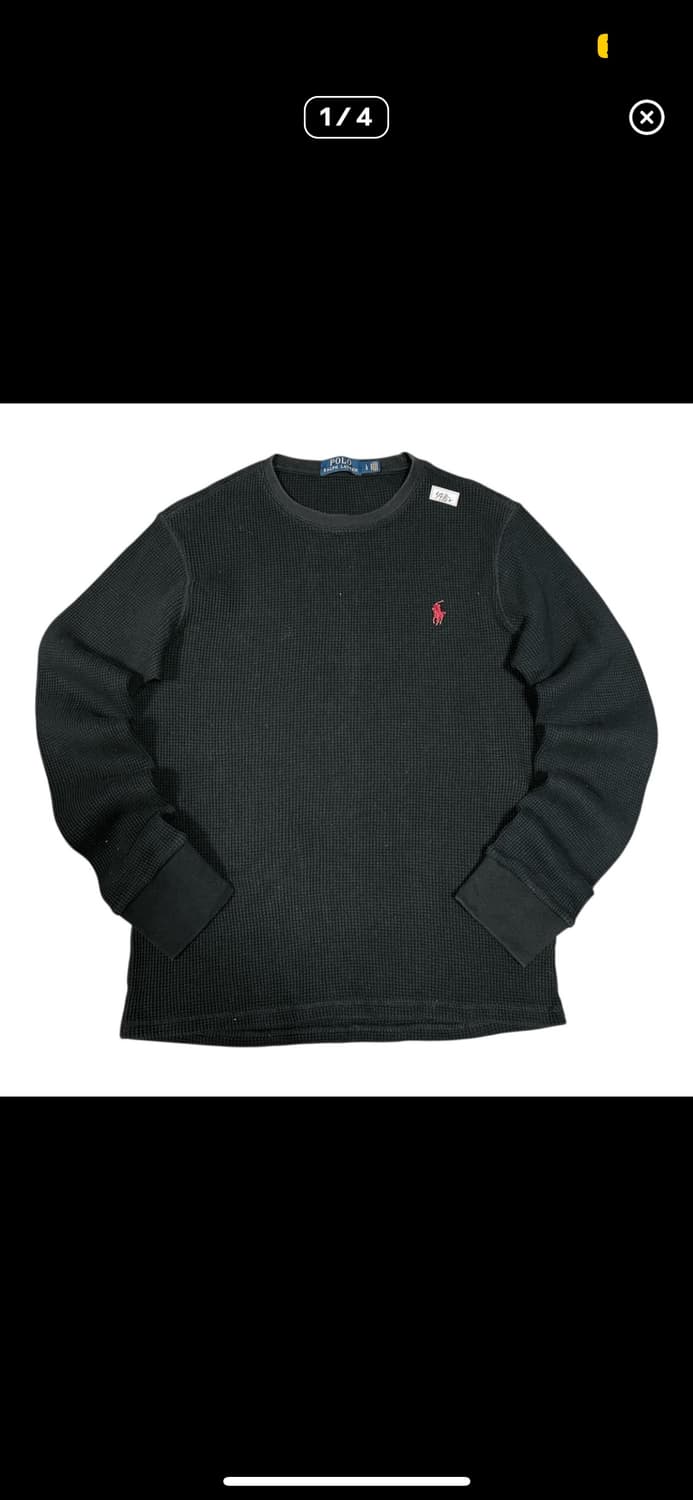 폴로 와플니트 L사이즈 상품이미지1