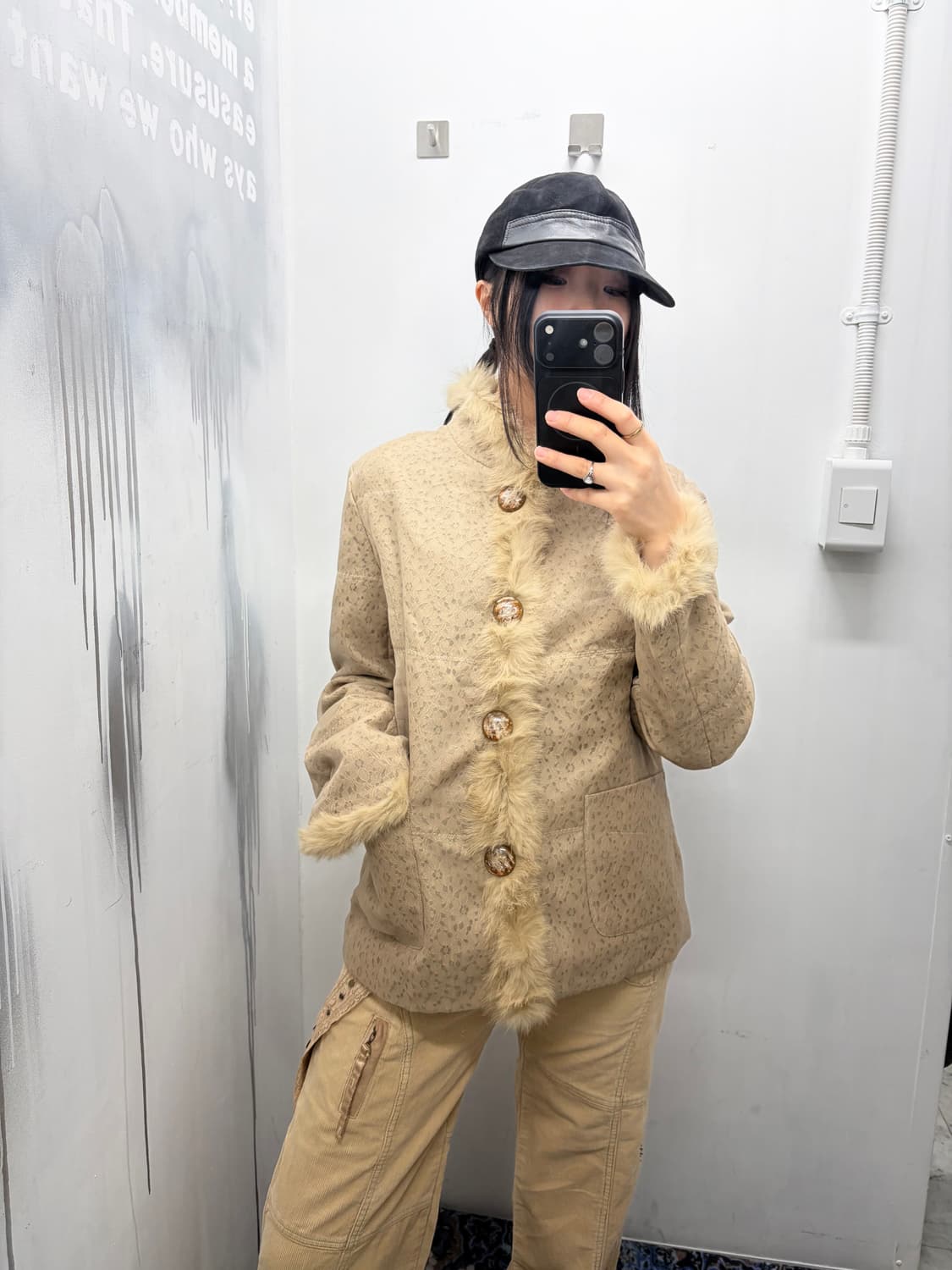 Antique Floral Fur Jacket 상품이미지6