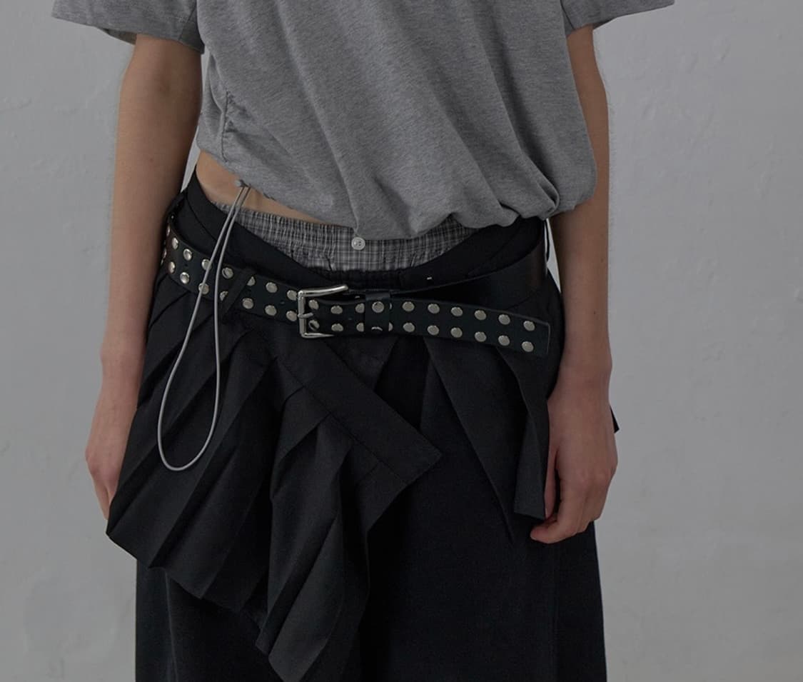 LCDC PLEATS DETAIL LAYERED SKIRT 상품이미지1