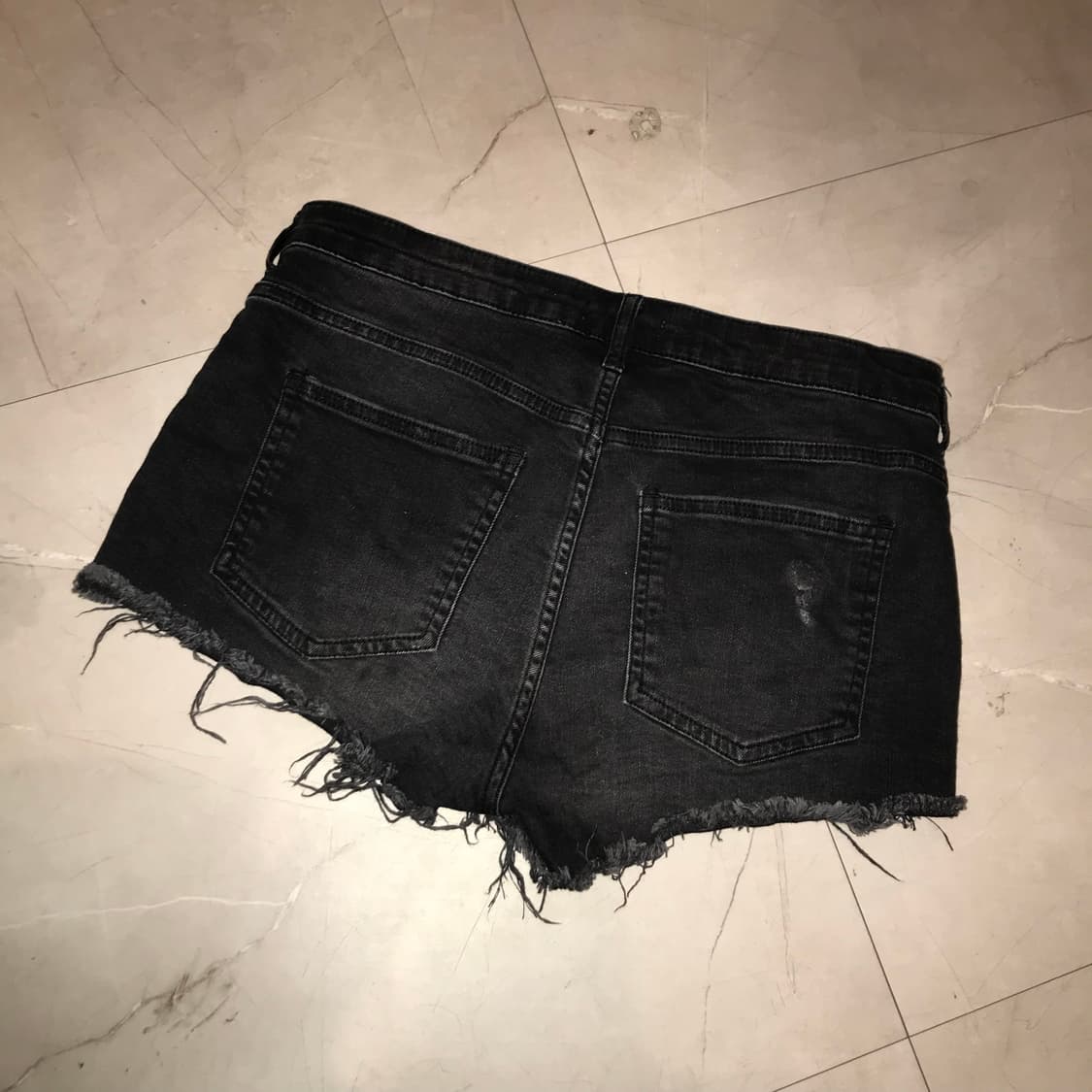 H&M 갸루 펑크 데미지 로우 워싱 데님 상품이미지3