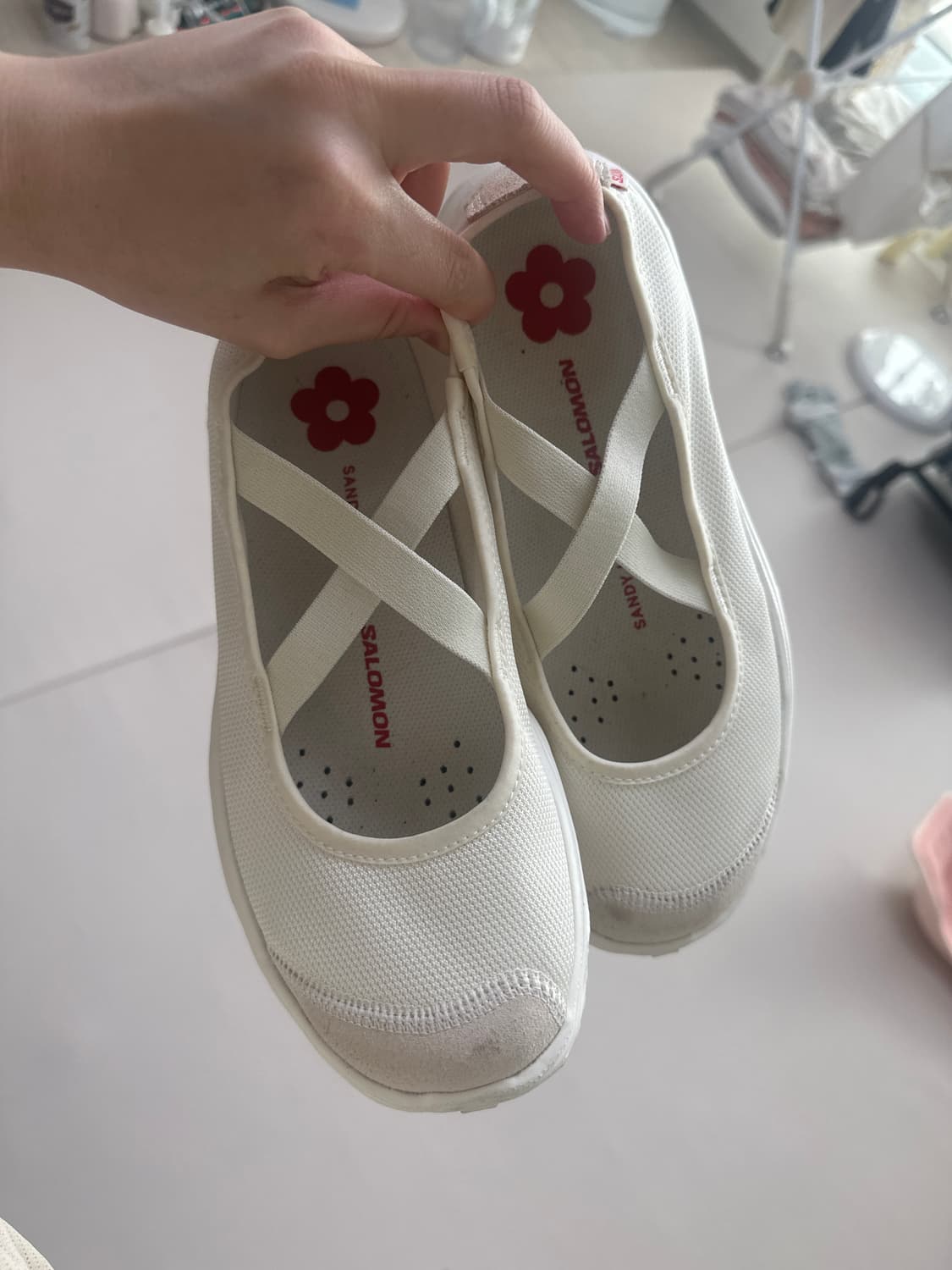 살로몬 샌디리앙 화이트 메리제인 245 상품이미지7