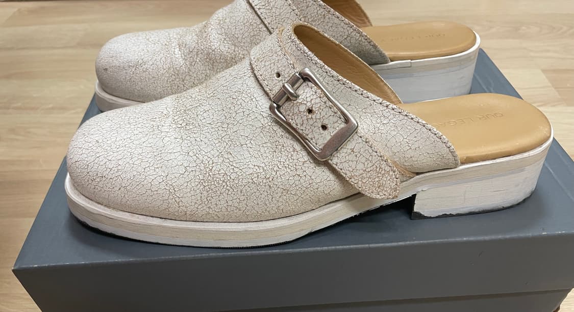 아워레가시 카미온 뮬 화이트 베이지 / 43 상품이미지3