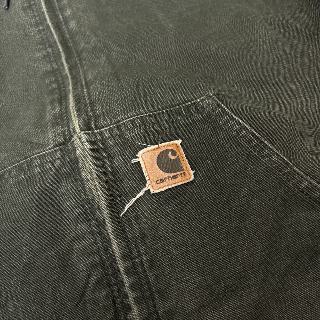칼하트 OG 모스그린 덕액티브 J160 J130 mos 후드 워크자켓 상품이미지4
