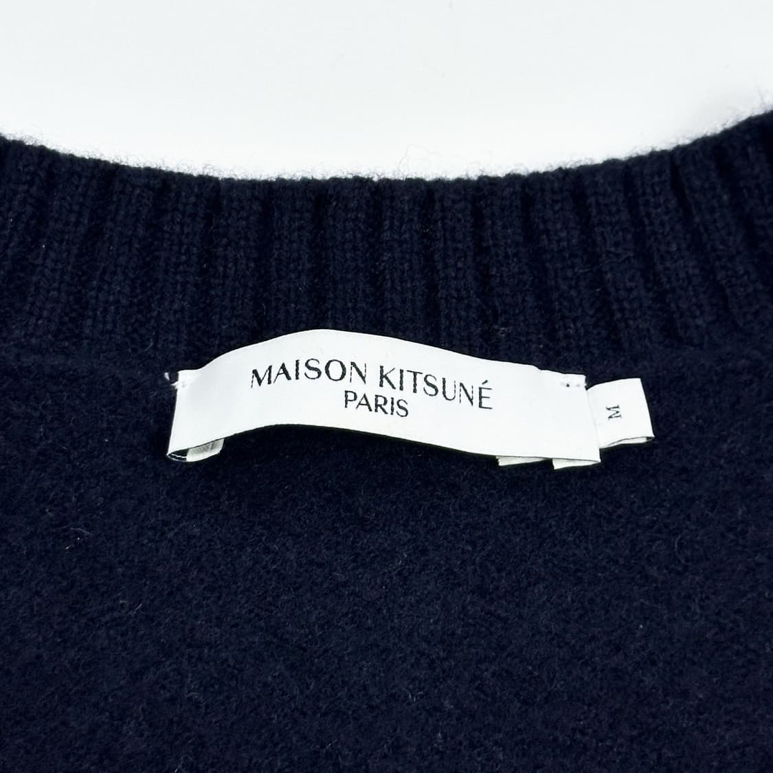 메종키츠네 베이비 폭스 네이비 니트 가디건 (M 여성추천) 상품이미지5