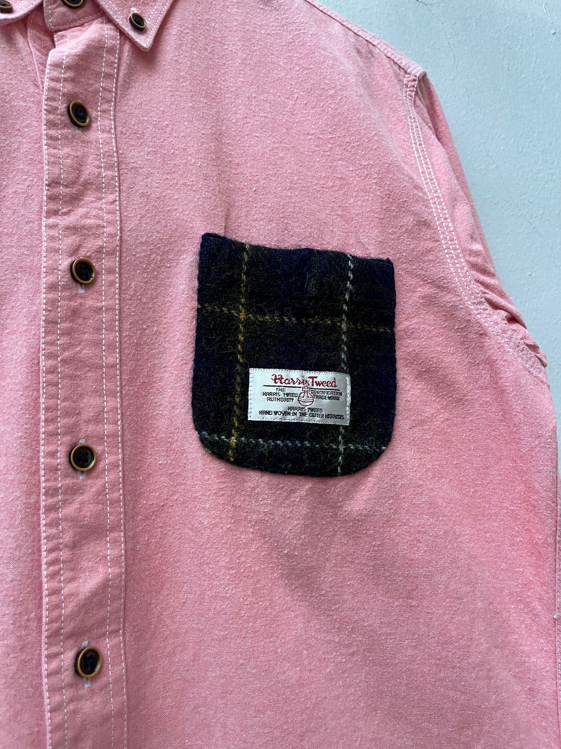 Harris Tweed 핑크컬러 셔츠  상품이미지4