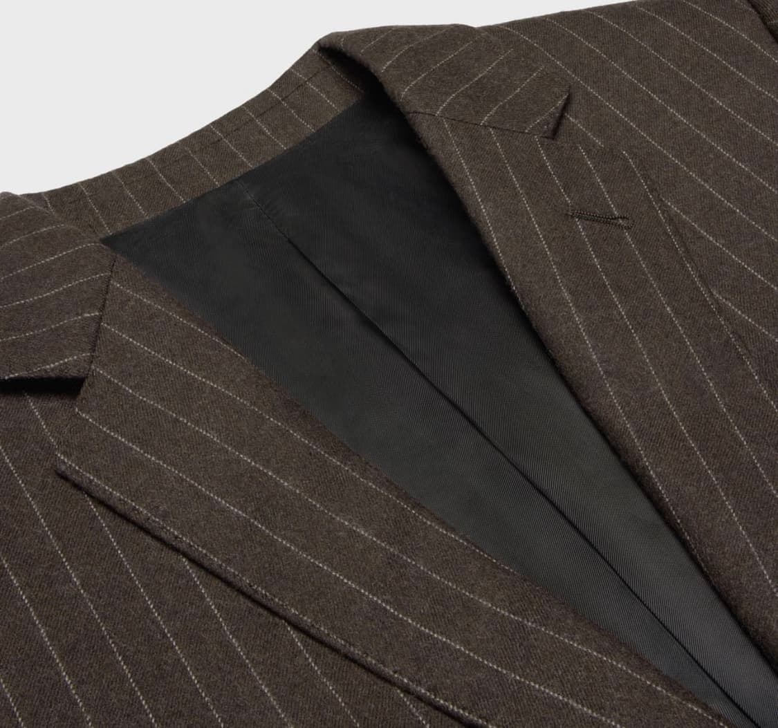 [박보검님 착용] 셀린느 23fw 스트라이프 플라넬 자켓 상품이미지4