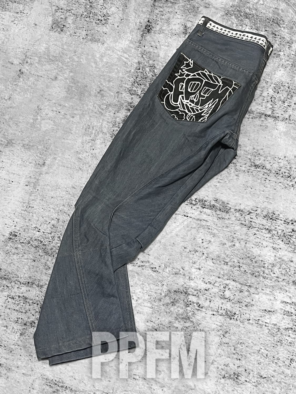 (ppfm) punk curved ash denim  상품이미지2