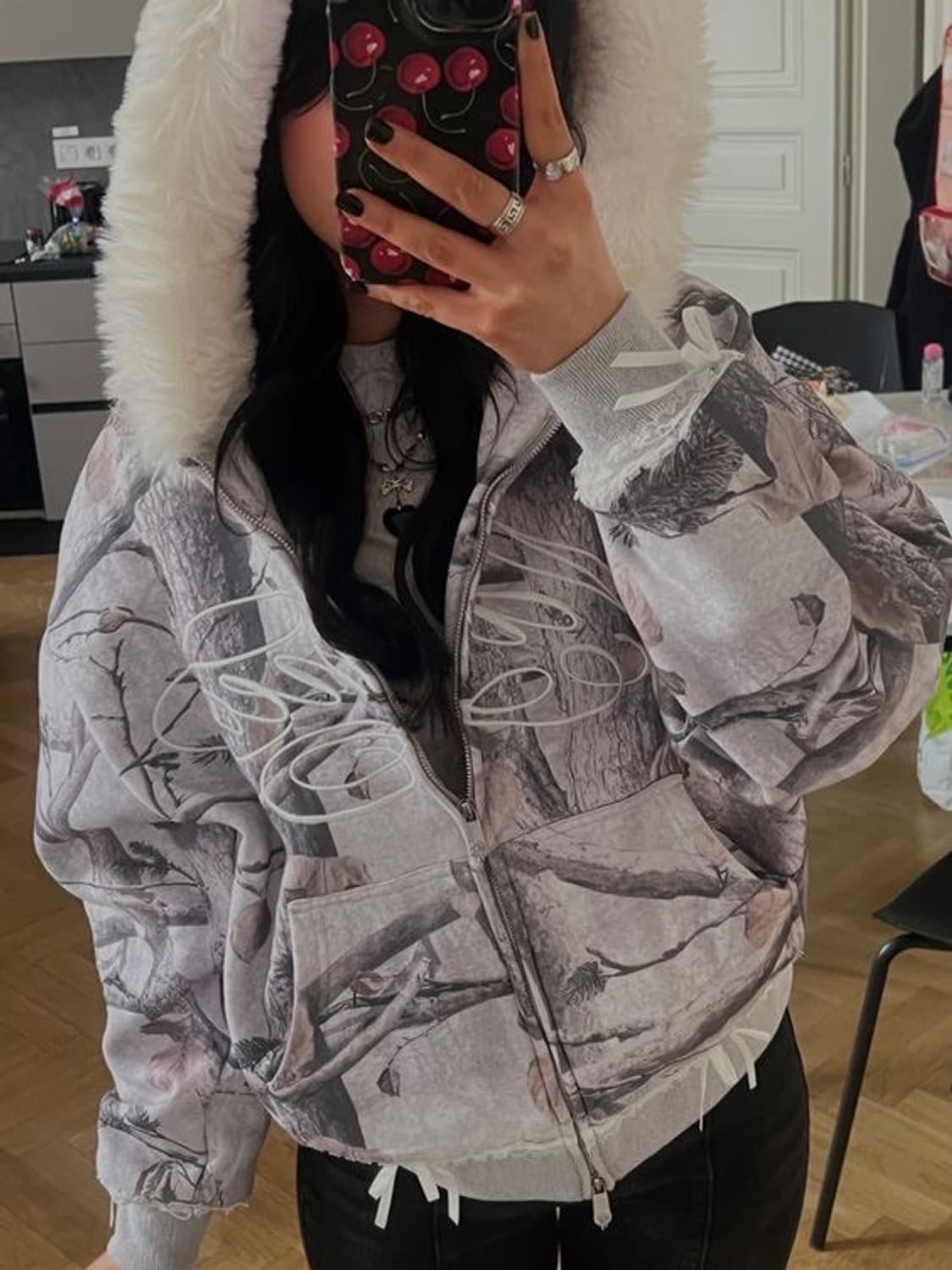 네임드 콜렉티브 퍼 후드집업 상품이미지3