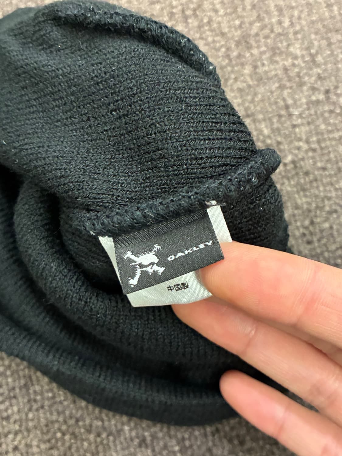 OAKLEY 빈티지 로고 포인트 검정 비니 상품이미지3