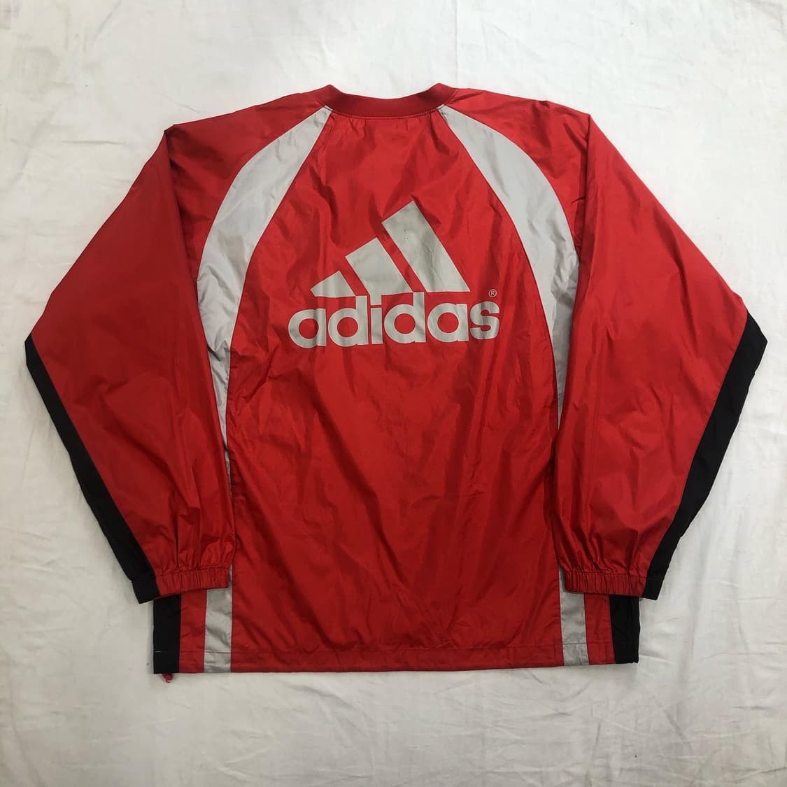 아디다스 레드 빅로고 땀복 웜업 상품이미지1