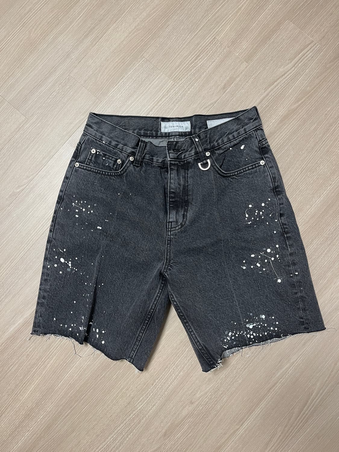 토니웩 페인트 데님 쇼츠 상품이미지1