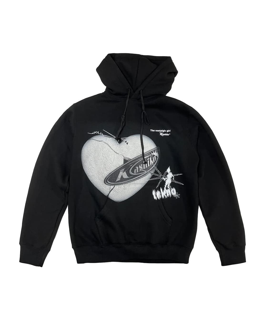 Kashiko Love Fluffy Hoodie 카시코 기모 후드 상품이미지1