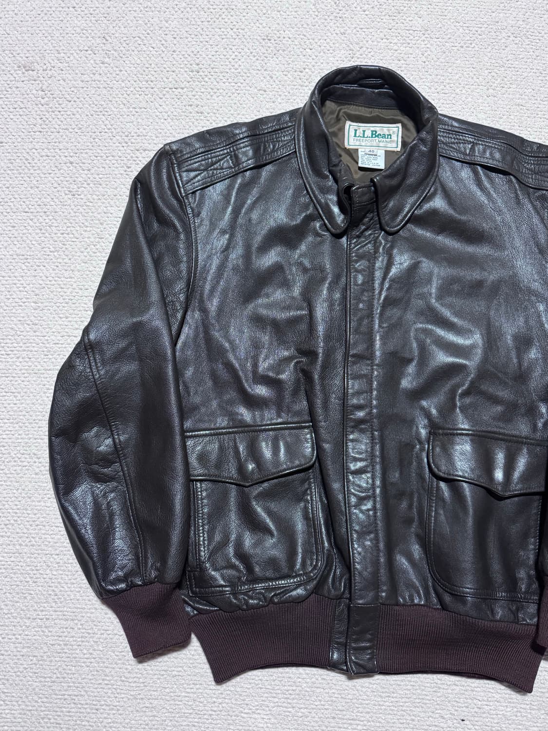 90s USA 엘엘빈 L.L.Bean A-2 40사이즈 상품이미지4