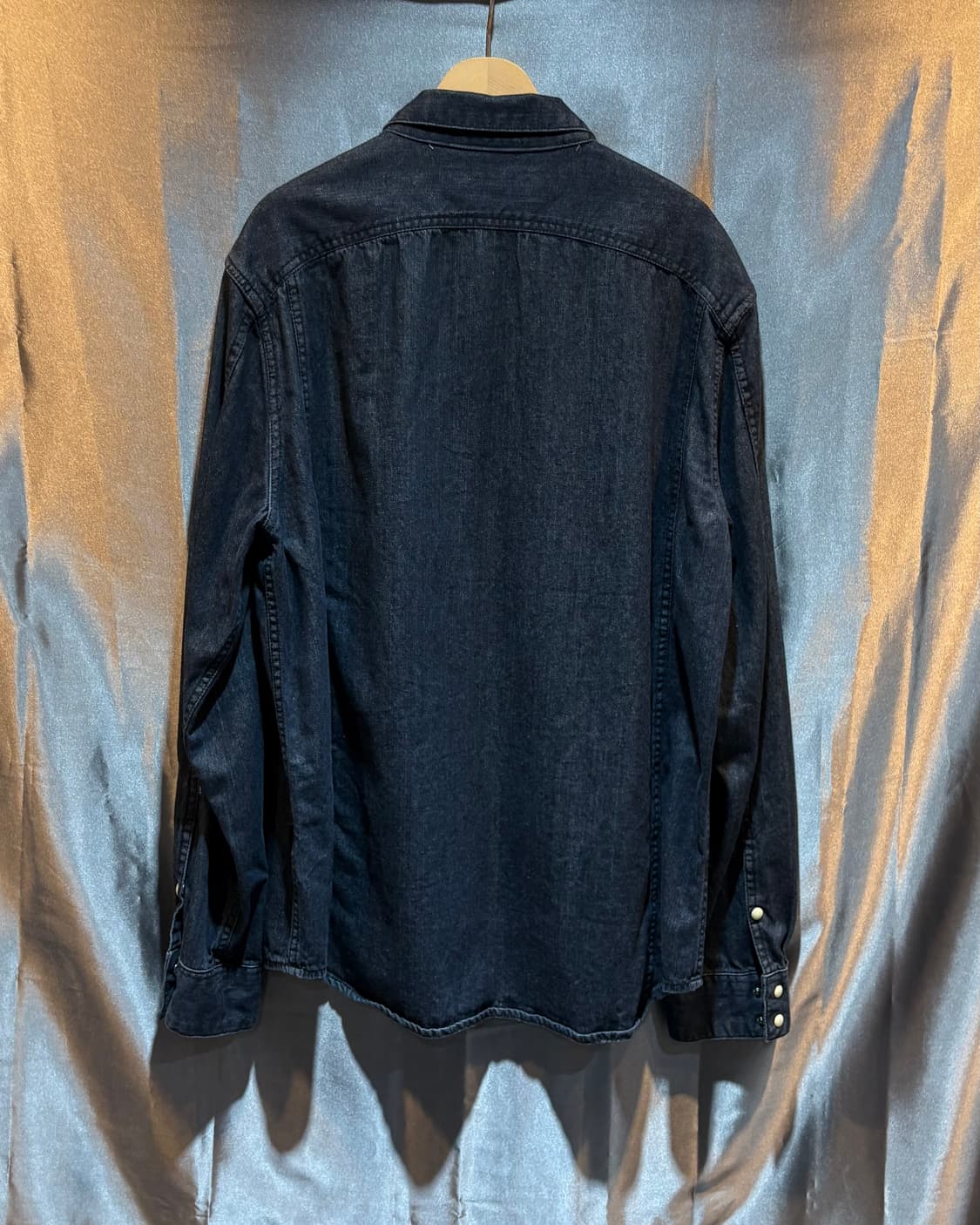 L Carhartt 칼하트 투포켓 다크네이비 셔츠 상품이미지3