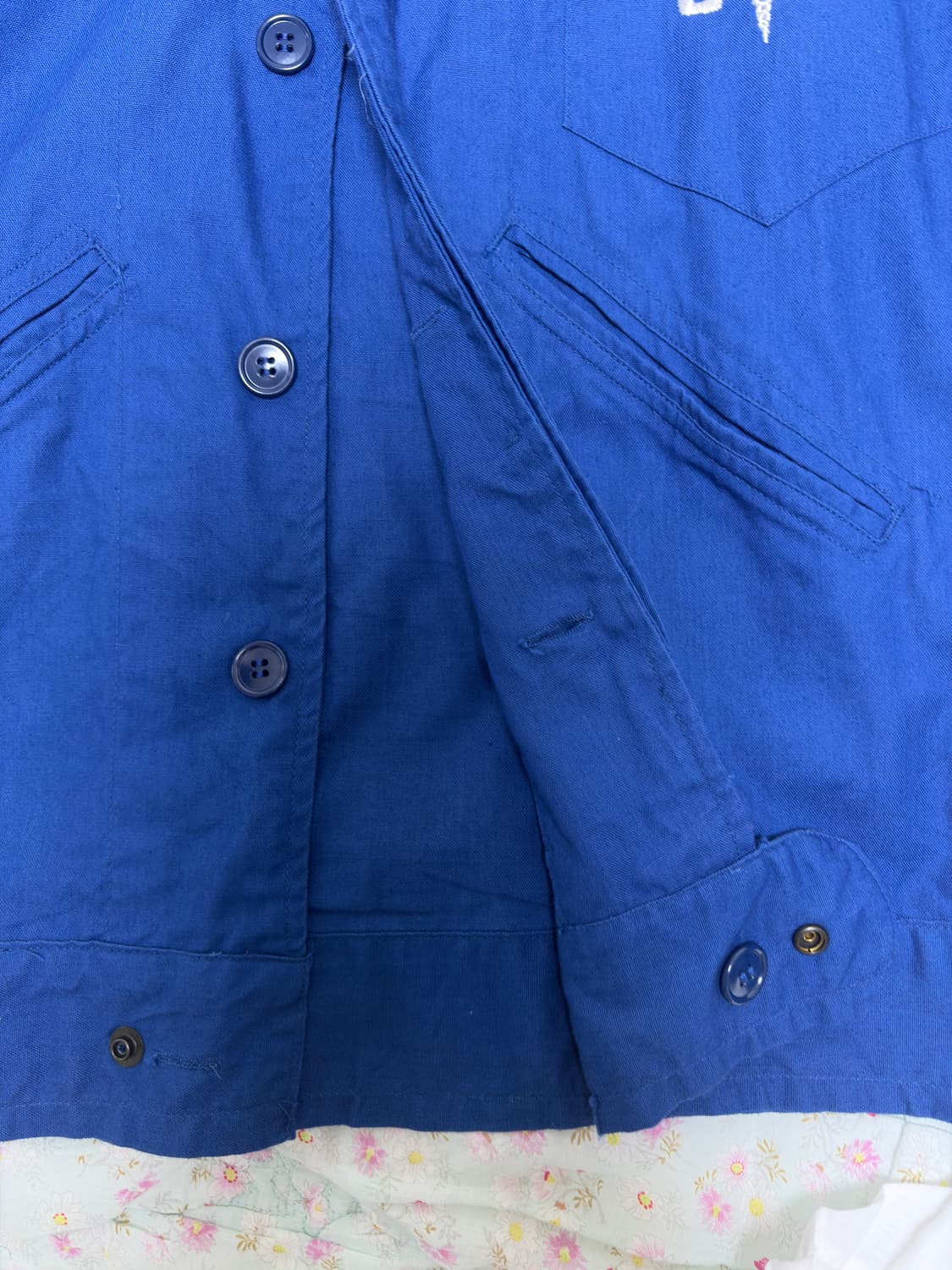 53년 미군 한국전쟁 메디컬 반팔 셔츠 블루, 자켓 M (105상당) 상품이미지4