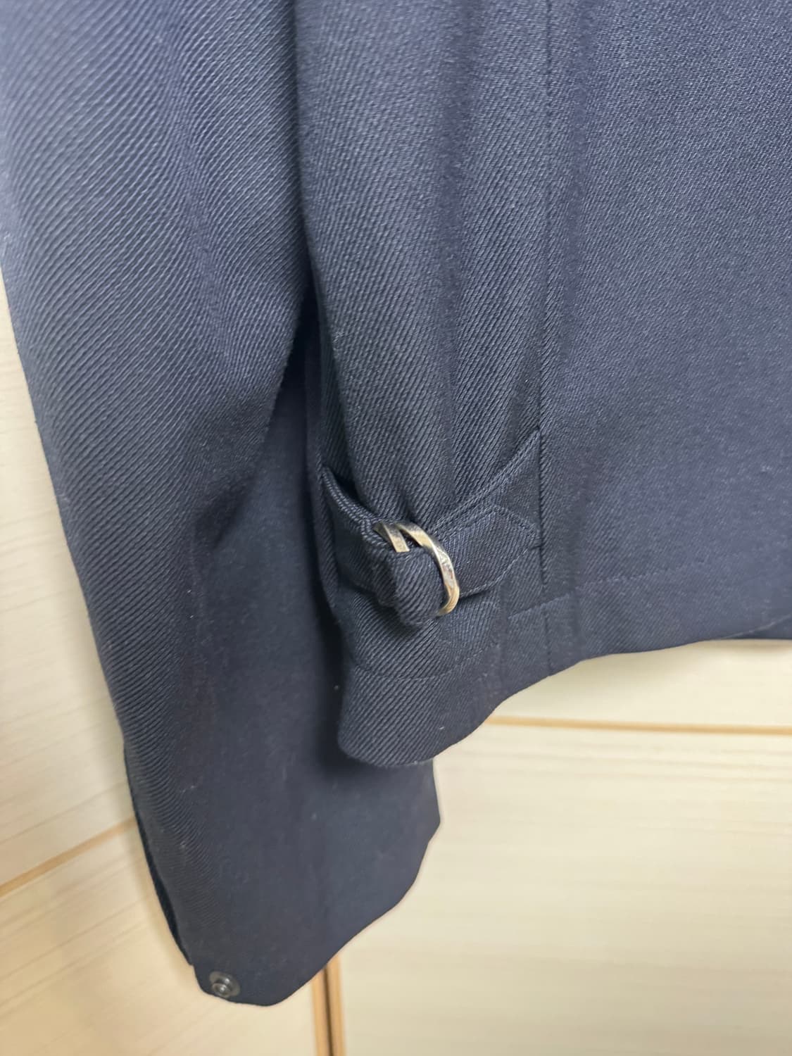 토니웩 LEATHER WOOL COTTON BLOUSON NAVY 상품이미지5