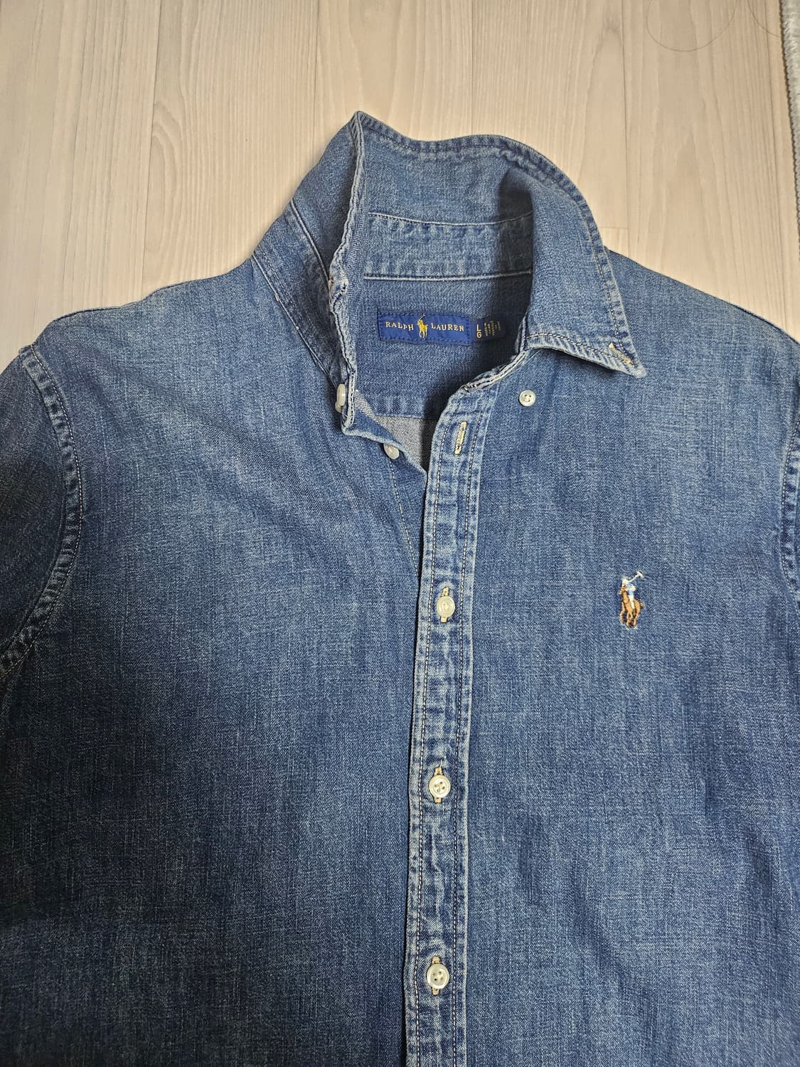 폴로랄프로렌 데님 셔츠 원피스 상품이미지3