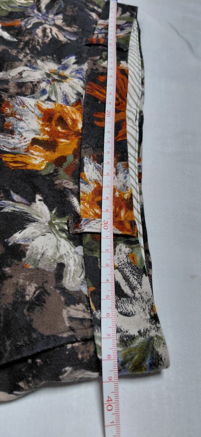 [일본38/무료배송] Sov. 일본 프리미엄 플로럴 패턴 슬림 팬츠 상품이미지8