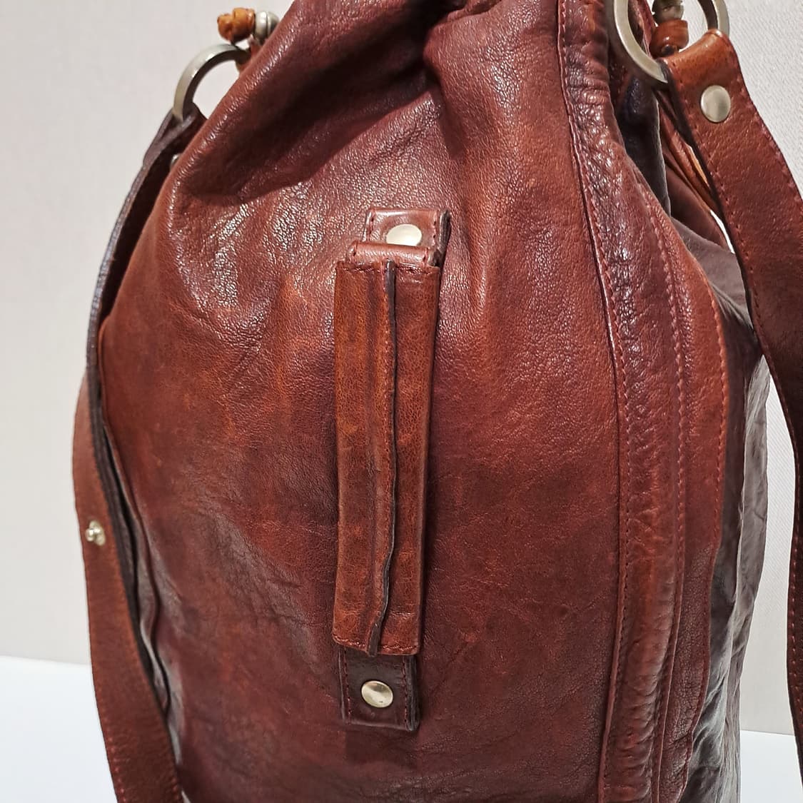 (택포) 이태리 피렌체 복조리 가죽 백팩 B554 상품이미지6