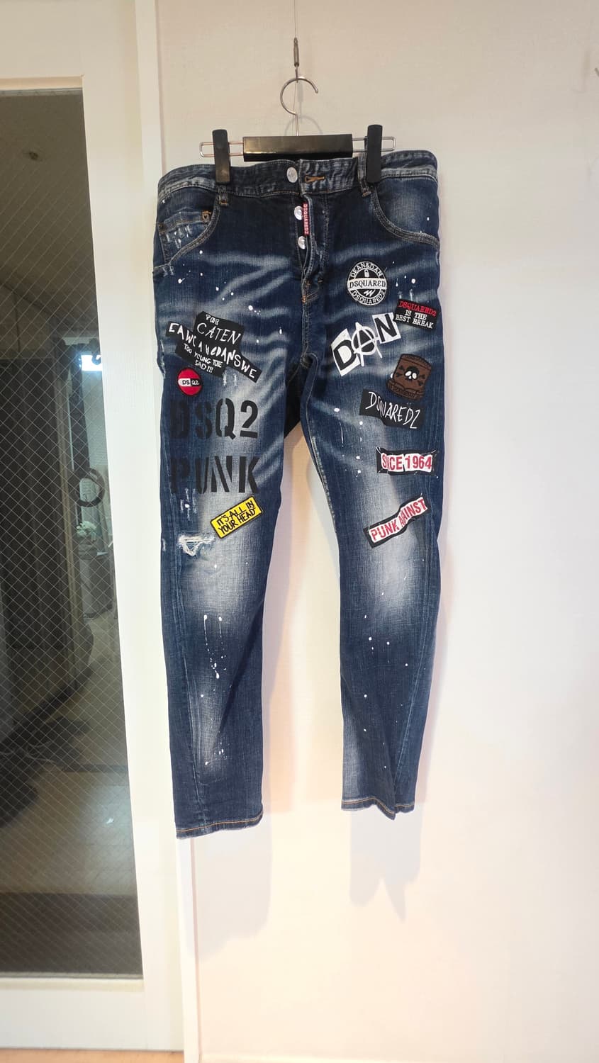 디스퀘어드2 패치 데님 팬츠 (52) 상품이미지1