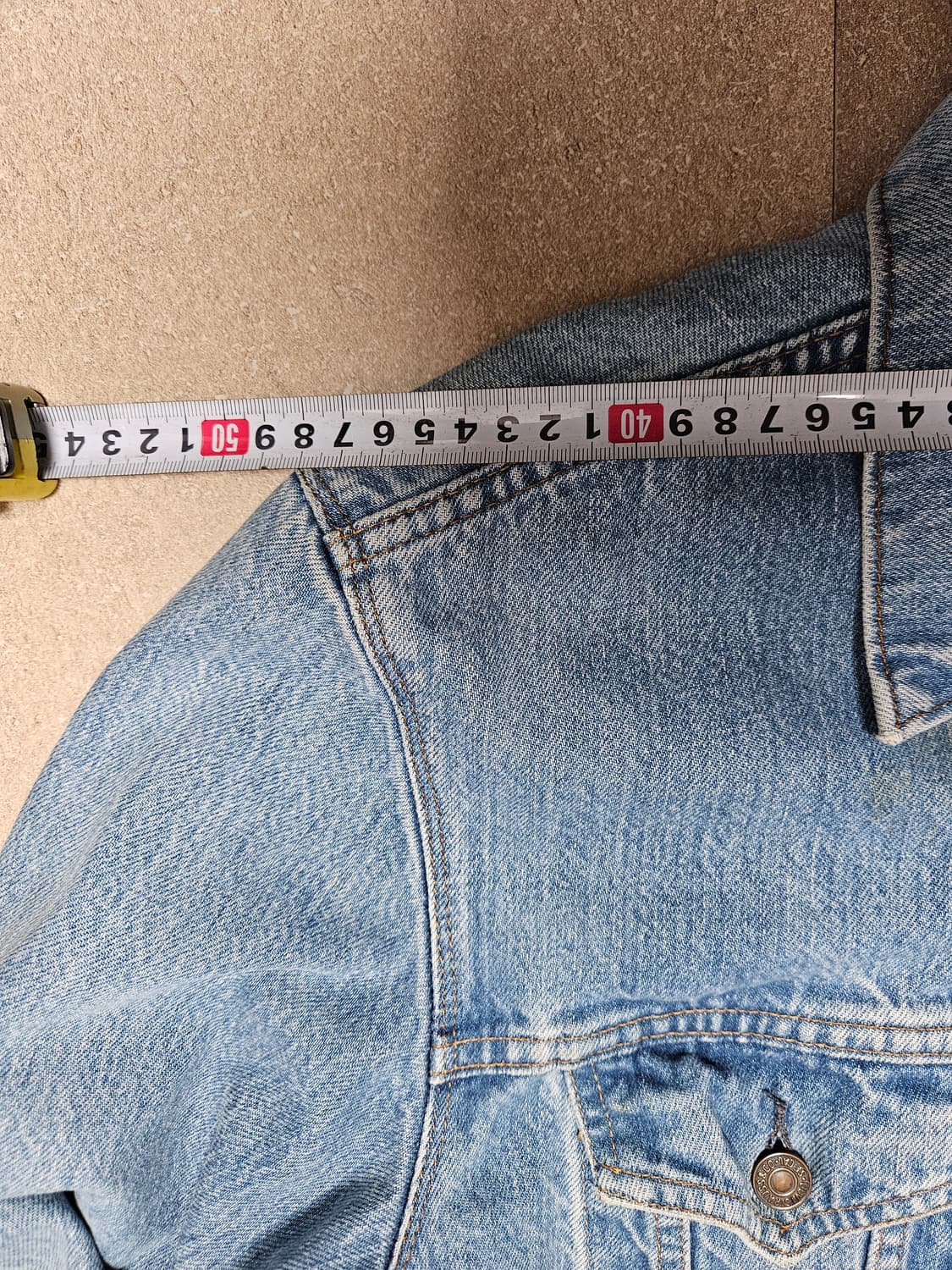 80s levis 청자켓 44 사이즈 데님 트러커 75506 0211 상품이미지5