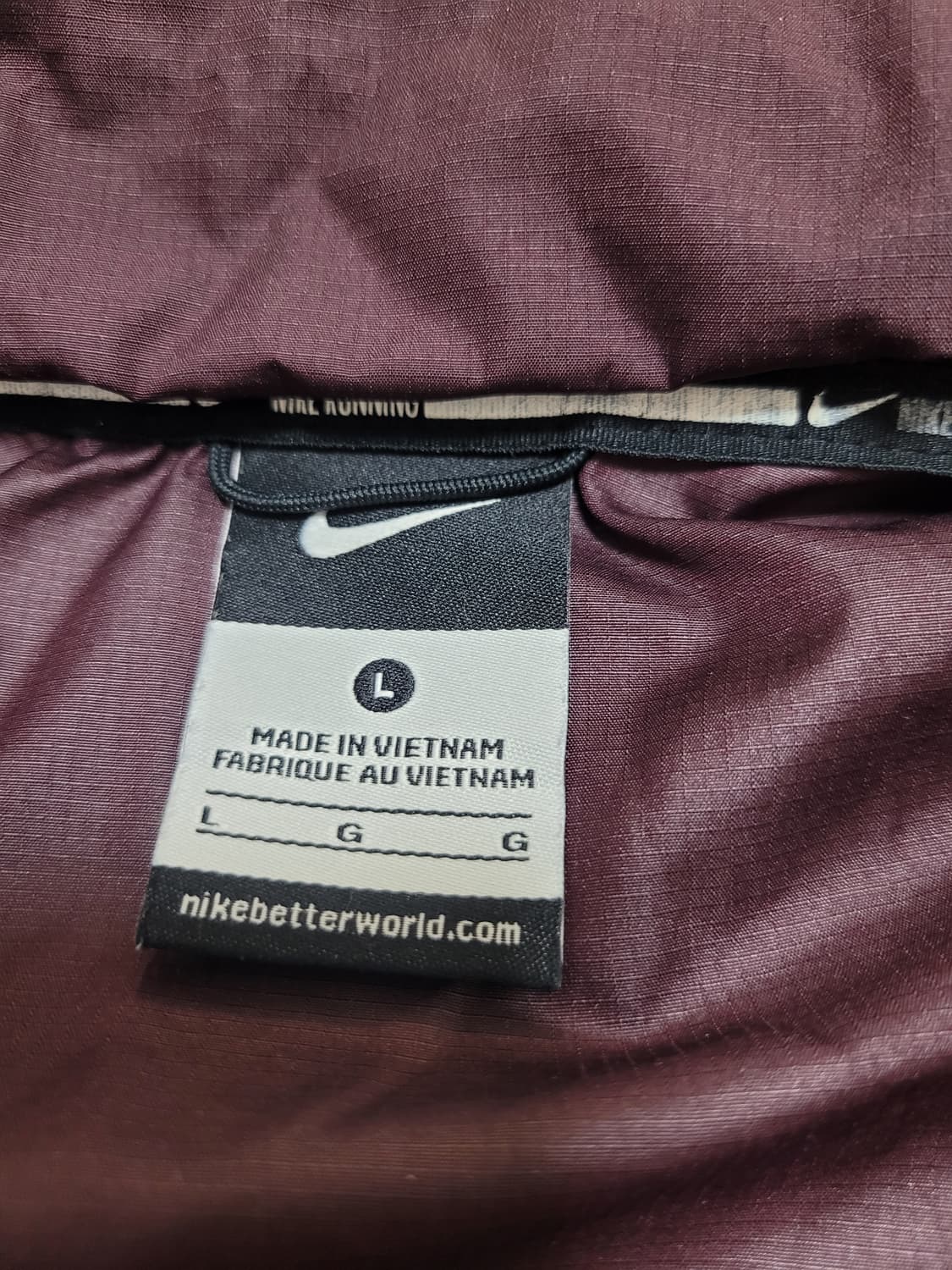 나이키 여성 베이퍼 러닝 후드 집업 자켓 L 상품이미지5