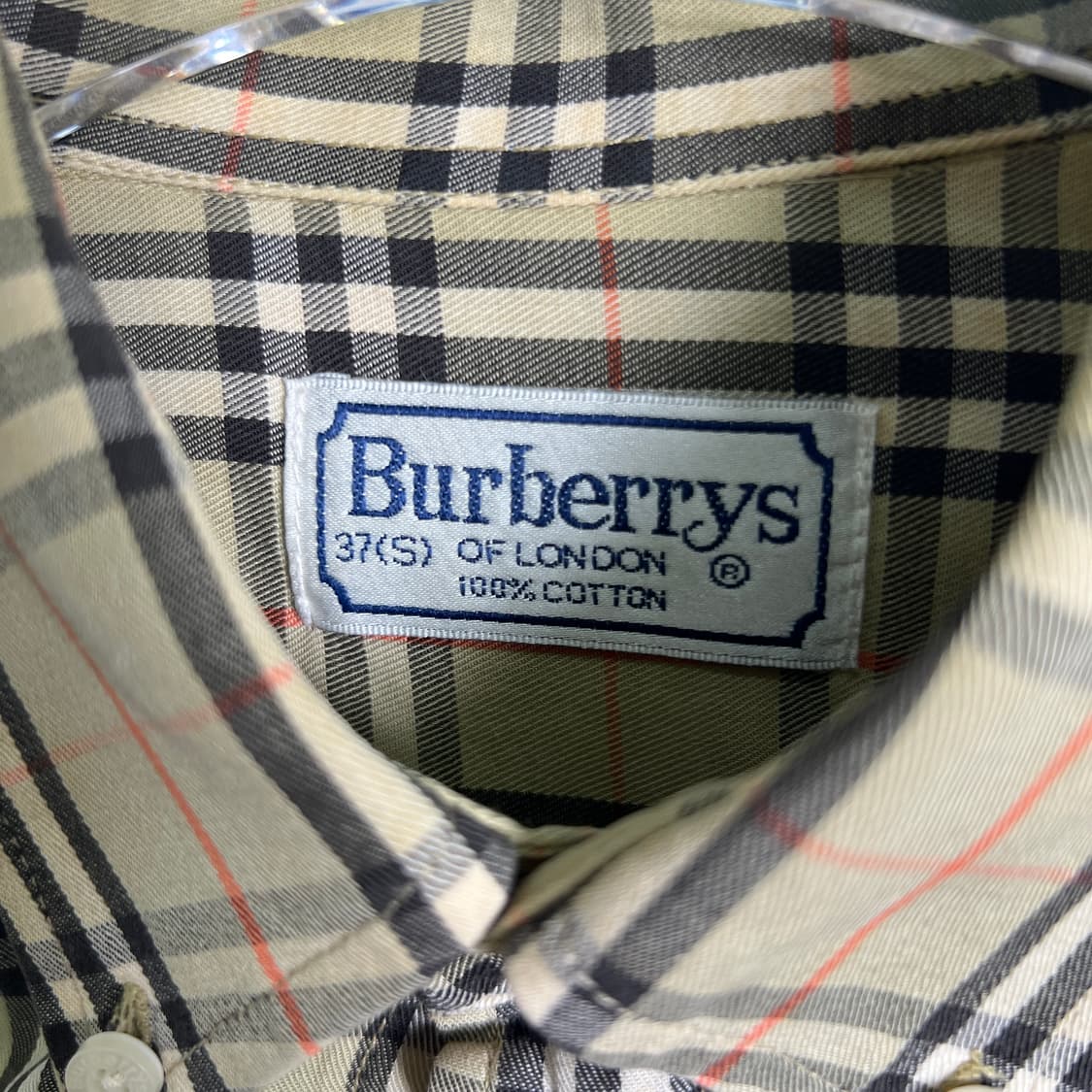 Burberrys 버버리 빈티지 노바 체크 셔츠 S 상품이미지3