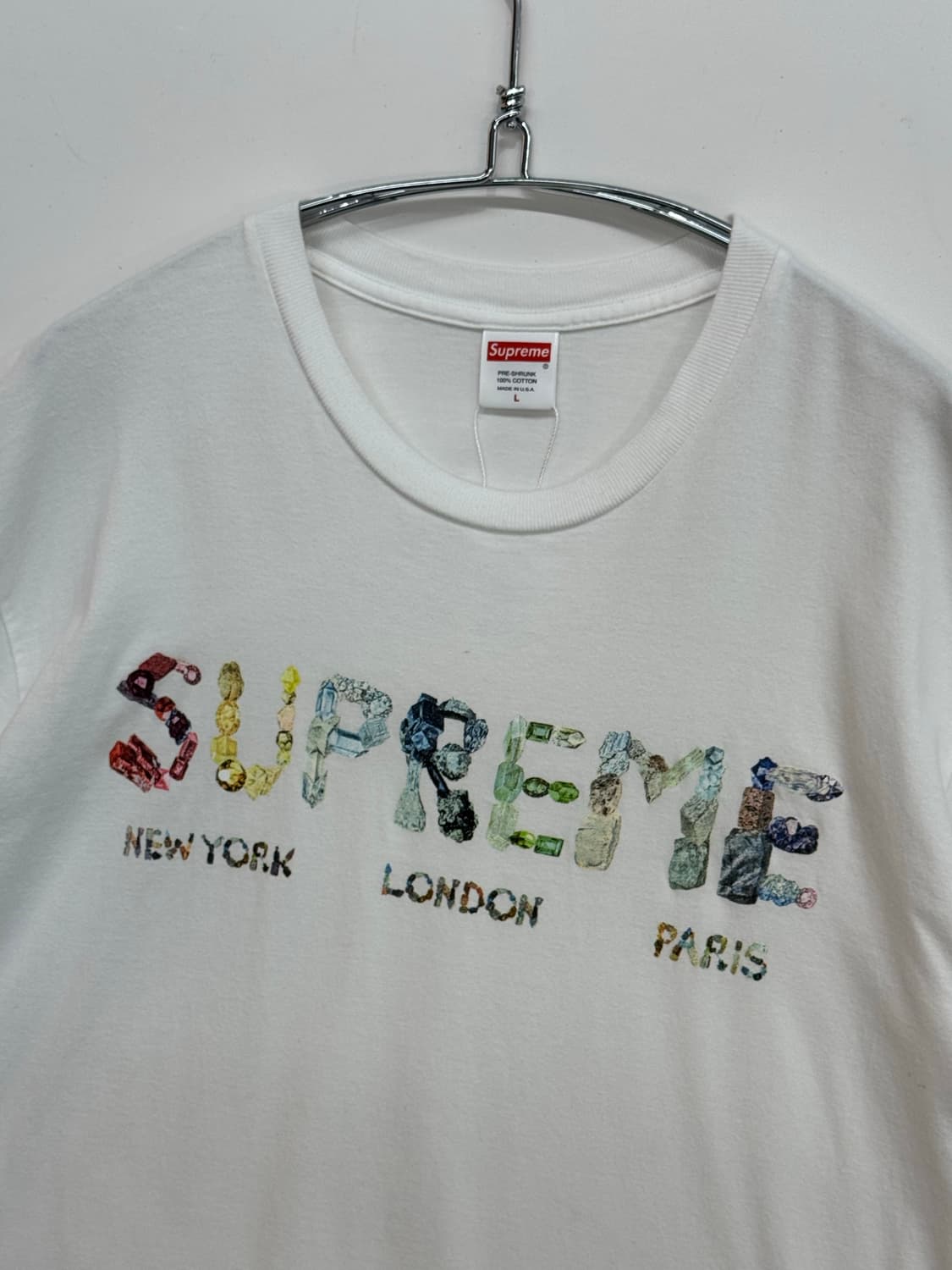 슈프림 락스 티셔츠 화이트 18SS 상품이미지3