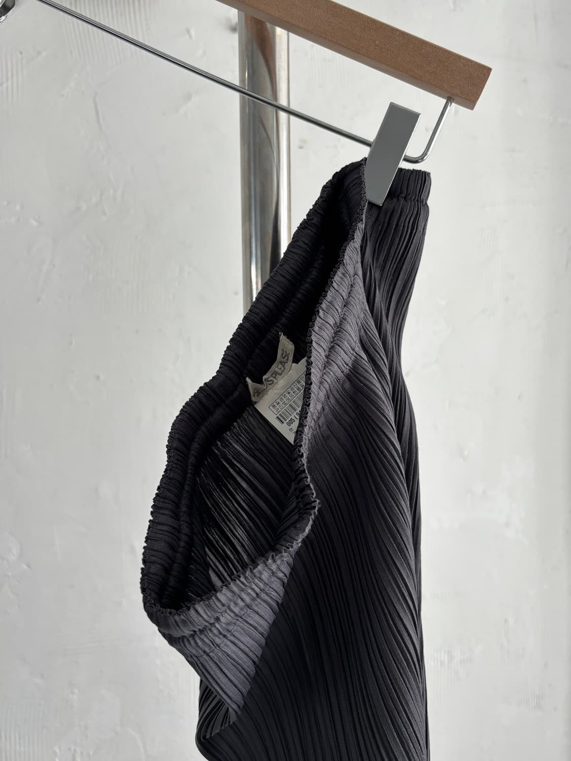 Pleats Please 플리츠플리즈 그레이 플리츠 롱 스커트  상품이미지7