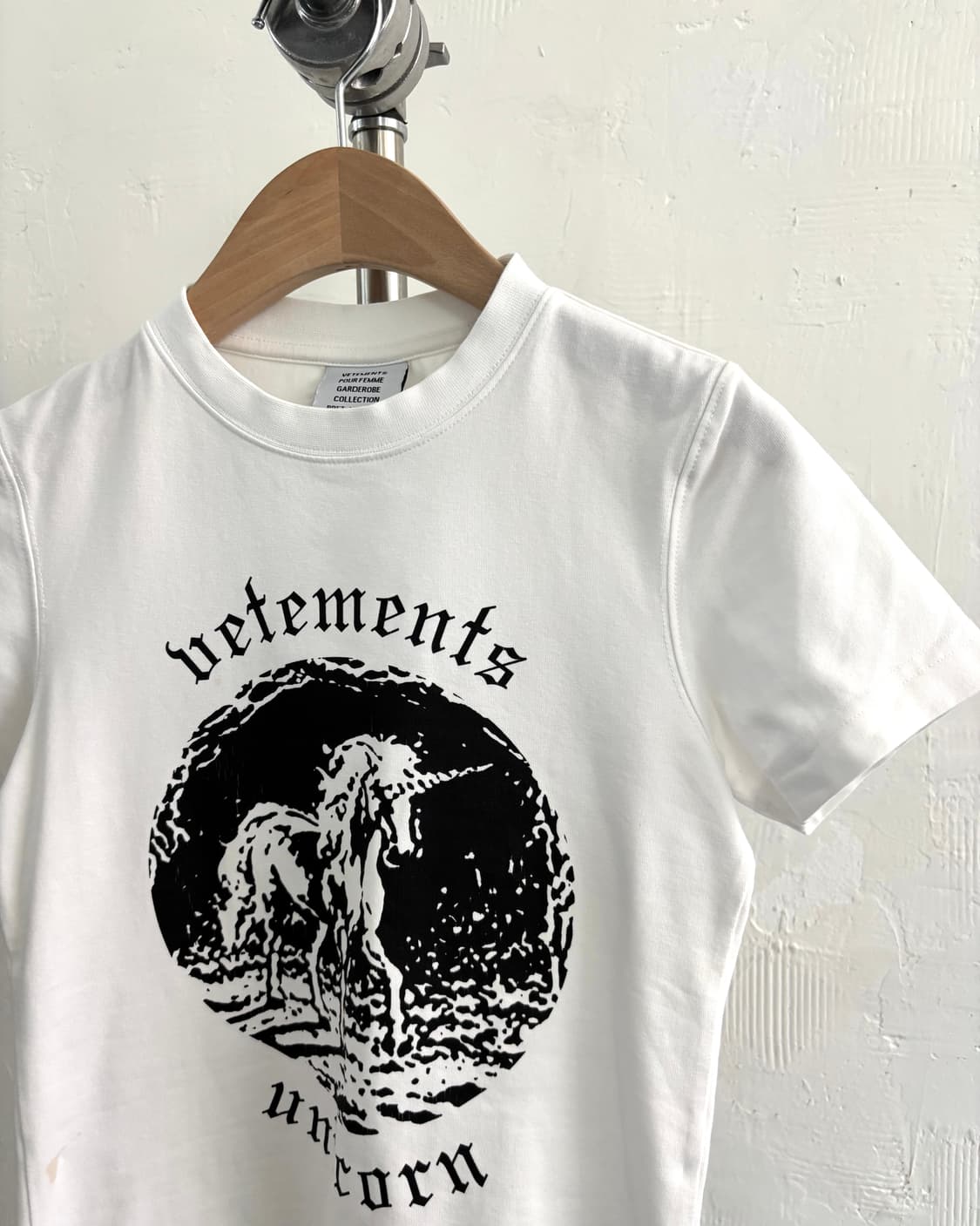 Vetements 베트멍 화이트 더블 유니콘 티셔츠 상품이미지6