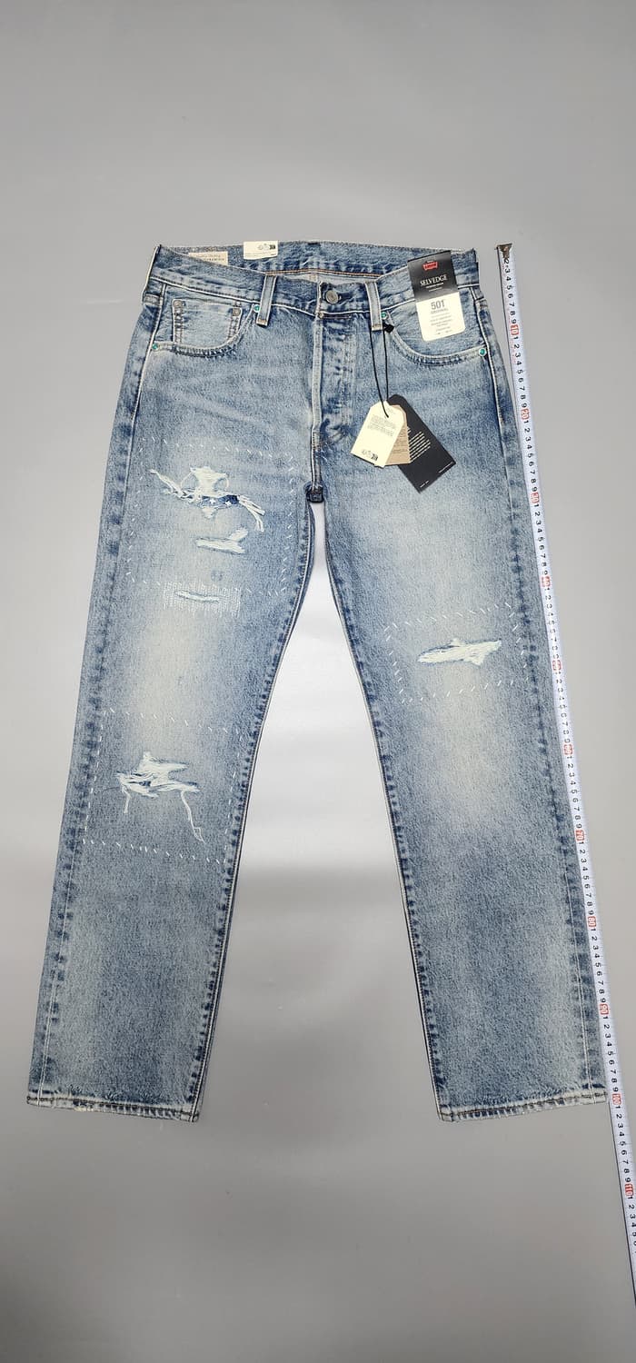 리바이스 501 셀비지 터키석 리벳 (W30) 상품이미지1