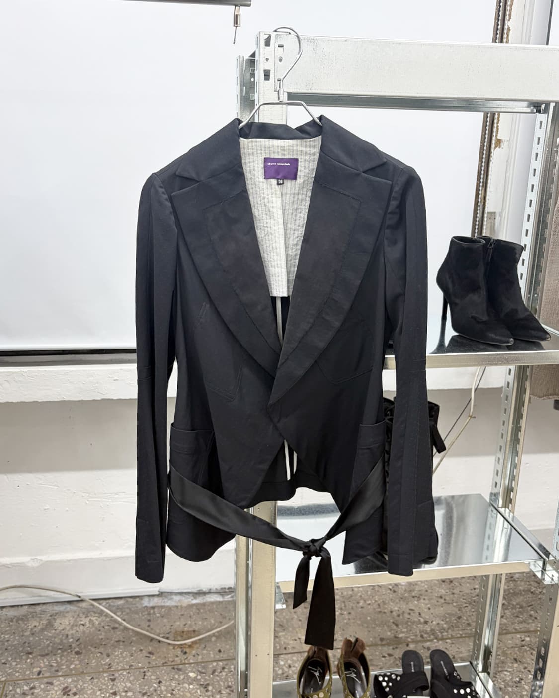 샤론 워숍 벨티드 테일러드 자켓 상품이미지1