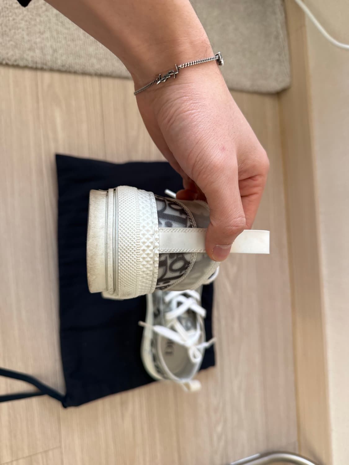 디올 오블리크 스니커즈 40 (260mm) 크림 구매 상품이미지3