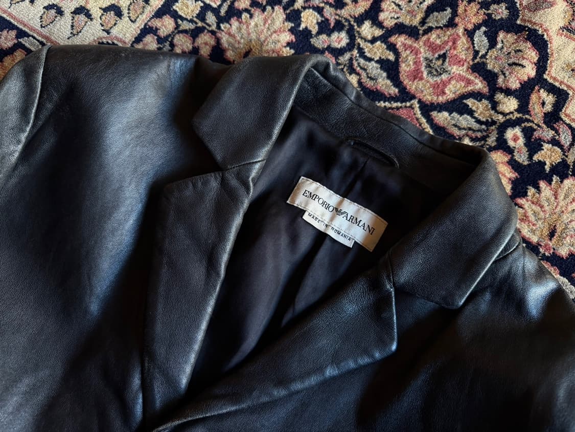 엠포리오 아르마니 레더 자켓 100 상품이미지2