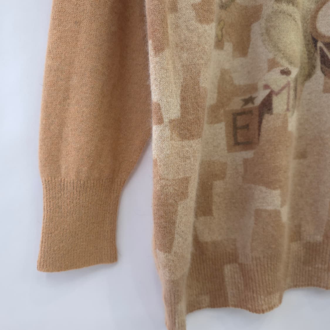 EL MIDAS 울 빈티지 곰돌이 터틀넥 오버핏 니트 상품이미지7