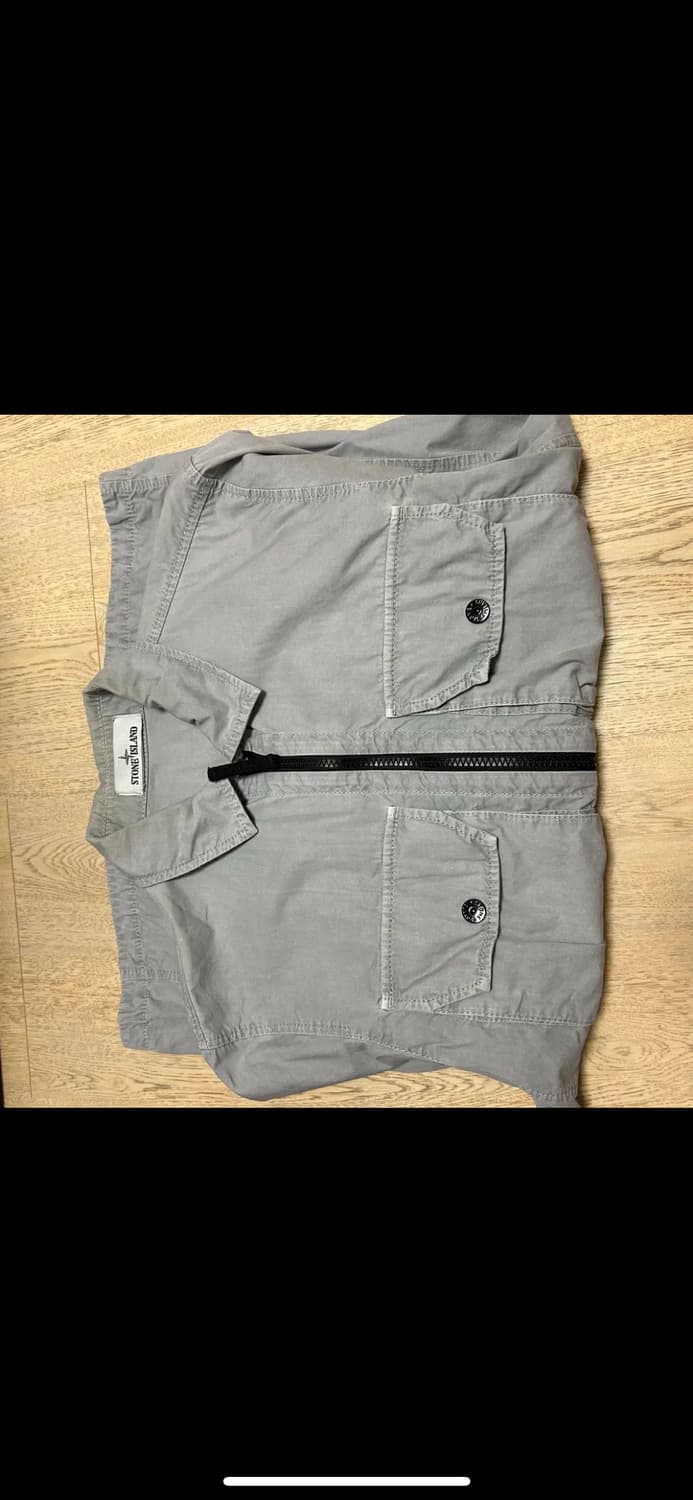 스톤 아일랜드 113WN 올드이펙트 오버셔츠 라이트 그레이 상품이미지9