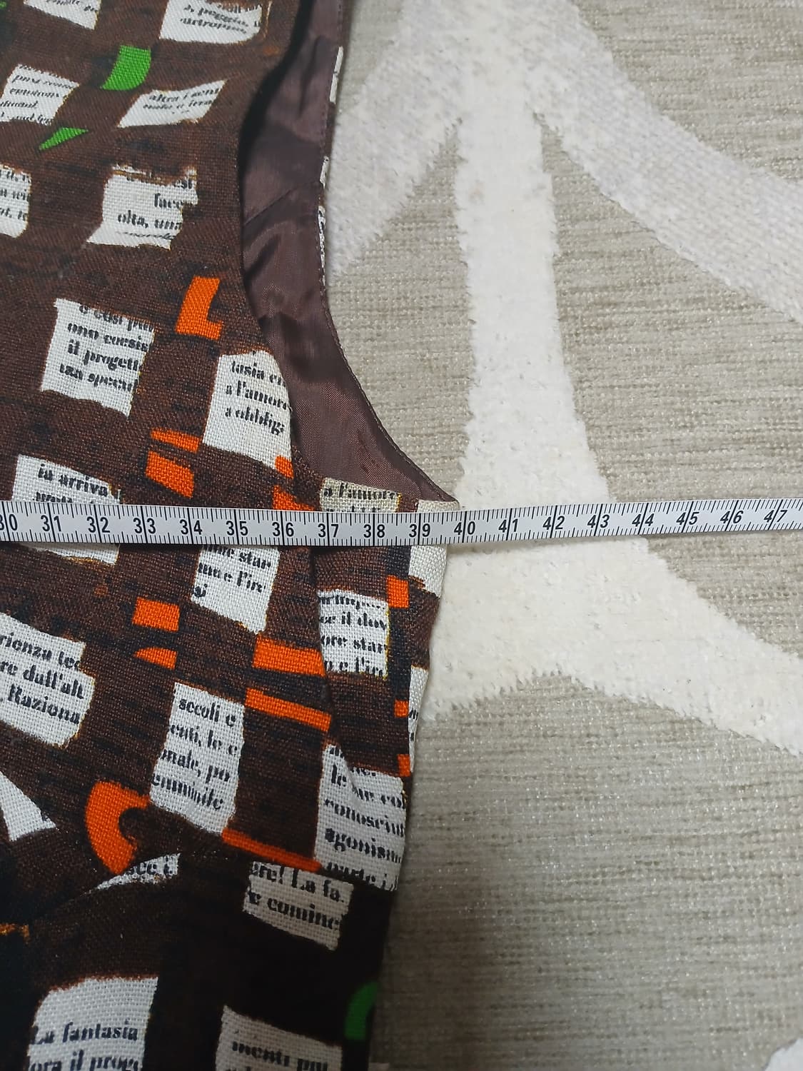 모스키노 엔틱 텍스트 패턴 원피스  상품이미지8