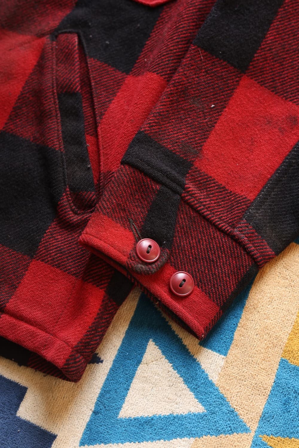 엘엘빈 70s 울 버팔로 플레이드 매키노 자켓 상품이미지6