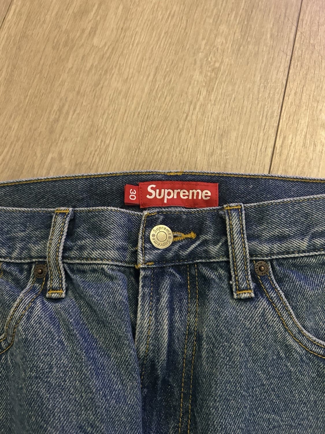 23FW 슈프림 배기 진 워시드 인디고 상품이미지4