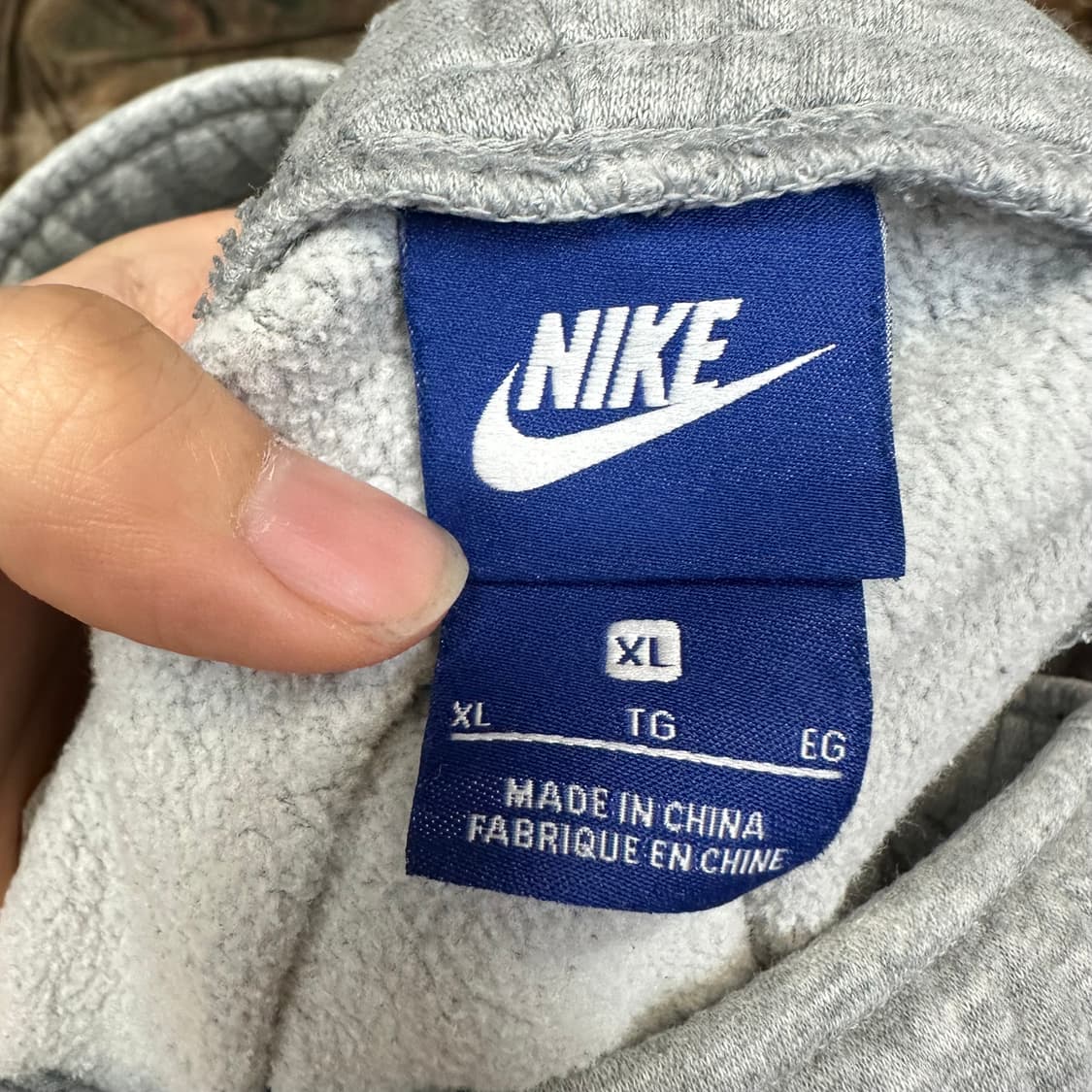 나이키 빈티지 스몰로고 그레이와이드스웻팬츠 XL 상품이미지3