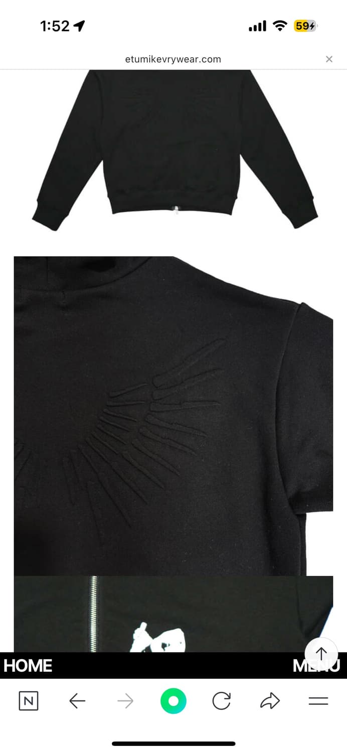 Emew 퍼 후드 집업 L 상품이미지2