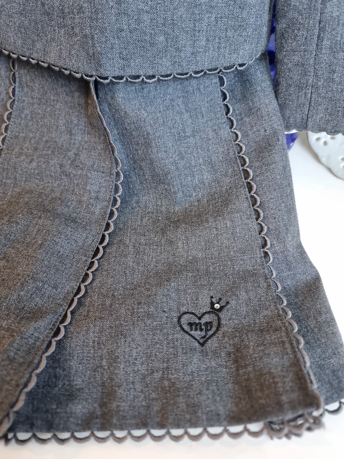 (mezzo piano/메조피아노) 그레이 하트버튼 포멀 셋업 세트 상품이미지5