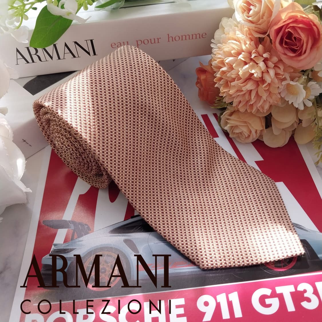 아르마니 꼴레지오니 마이크로 패턴 넥타이 8.6cm A+등급 K2133 상품이미지1